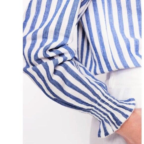 Boden Evie Double Cloth Cotton Striped Top - Picture 5 of 10